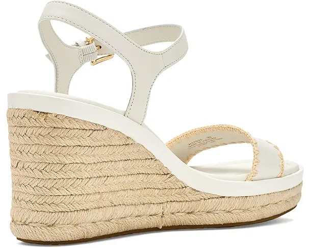 Supply Lab Cole Haan Cloudfeel Asbury Espadrille Wedge Sandals Women's Powder Leather/Natural Raffia