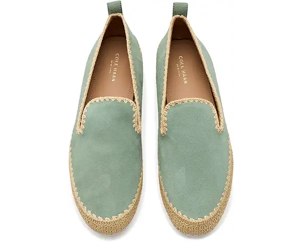 Supply Lab Cole Haan Cloudfeel Asbury Slipon Women's Lily Pad Suede/Raffia