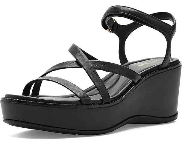 supply lab Cole Haan Grand Ambition Azzura Strappy Sndl Women's Black Leather