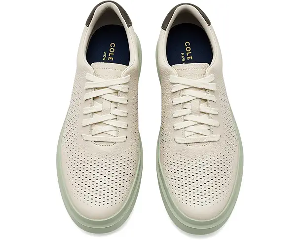 Supply Lab Cole Haan Grandpro Rally Laser Cut Men's Ivory