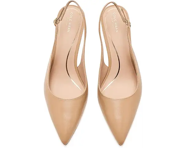 Supply Lab Cole Haan Hansell Sling Back Pumps Women's Tuscan Sand Leather