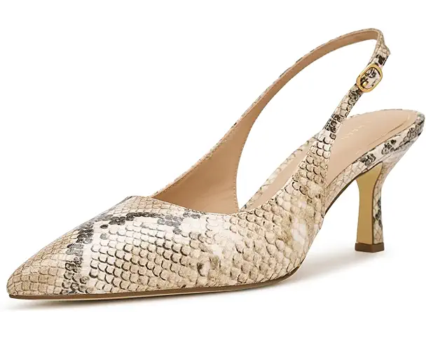 supply lab Cole Haan Hansell Sling Back Women's Mojave Snake Print Leather/Powder