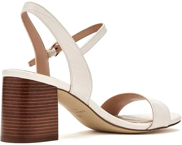 Supply Lab Cole Haan Josie Block Heel Women's Powder Crocodile Print Leather