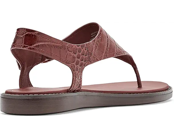 Supply Lab Cole Haan Kami Thong Women's Mahogany Crocodile Print Leather