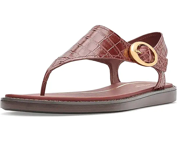 supply lab Cole Haan Kami Thong Women's Mahogany Crocodile Print Leather supply lab Cole Haan Kami Thong Women's Mahogany Crocodile Print Leather