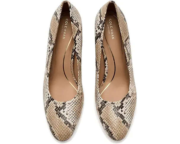 Supply Lab Cole Haan Nella Block Heel Pumps Women's Mojave Snake Print