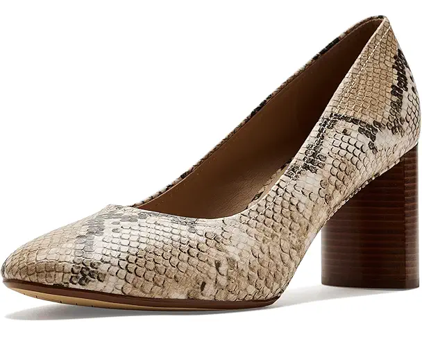 supply lab Cole Haan Nella Block Heel Pumps Women's Mojave Snake Print