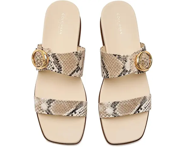 Supply Lab Cole Haan Oaklynn Double Band Footbed Women's Mojave Snake Print Leather/Powder