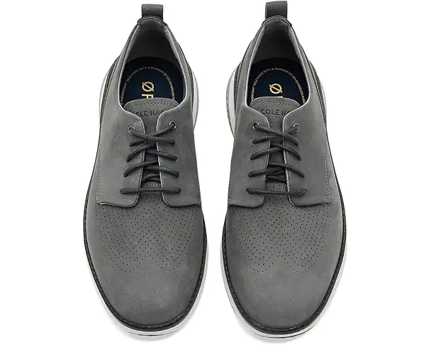 Supply Lab Cole Haan Originalgrand Energyweave Perforated Plain Toe Men's Castlerock Nubuck/Raven