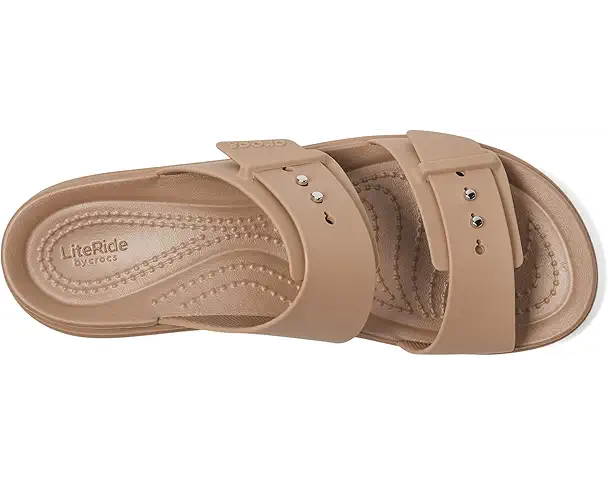 Supply Lab Crocs Brooklyn Buckle Low Wedge Women's Latte