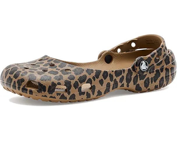 supply lab Crocs Classic Ballet Ballet Slippers Women's Sepia/Leopard