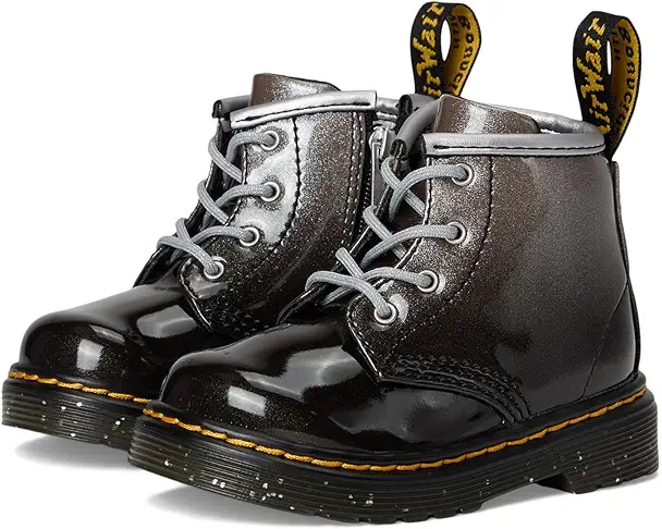supply lab Dr. Martens Kid's Collection 1460 Glitter Junior (Toddler) Black