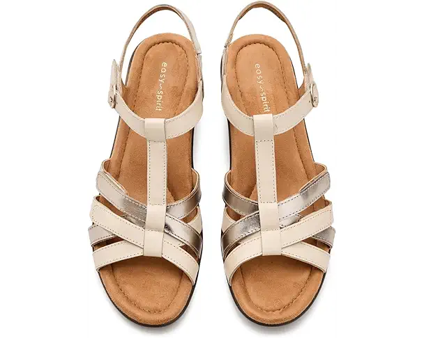 Supply Lab Easy Spirit Claraa Women's Light Beige/Gold Leather