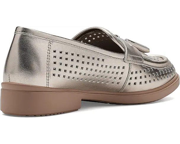 Supply Lab ECCO Dress Classic 15 Perforated Tassel Loafers Women's Pure Cashmere Foil