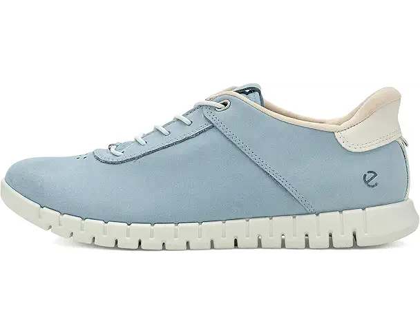 Supply Lab ECCO Gruuv Lite Easy Slip Lace Sneakers Women's Dusty Blue/White