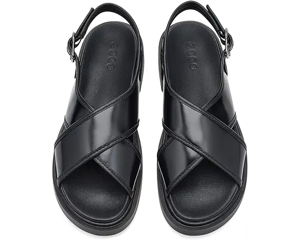 Supply Lab ECCO Seoul Cross Strap Slingback Sandals Women's Black/Black