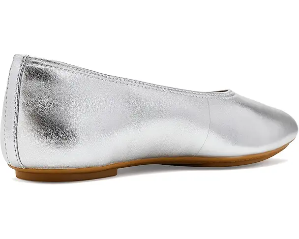 Supply Lab FitFlop Delicato High-Cut Soft-Leather Ballet Flats Women's Silver