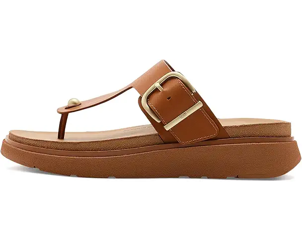 Supply Lab FitFlop Gen-FF Buckle Leather Toe-Post Sandals Women's Light Tan
