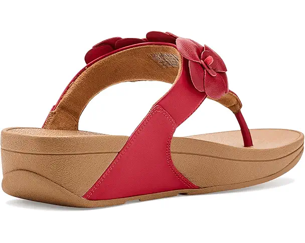 Supply Lab FitFlop Lulu Flower Toe-post Sandals Women's Burnt Berry