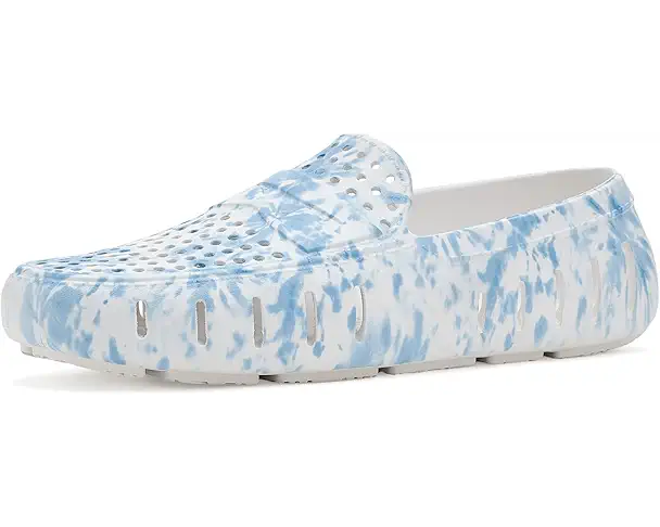 supply lab Floafers Country Club Print Men's Blue Tie Dye/Bright White