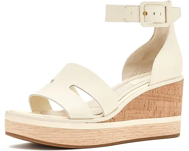 supply lab Franco Sarto L-Madaya Strappy Sandals Women's Marshmallow White Leather