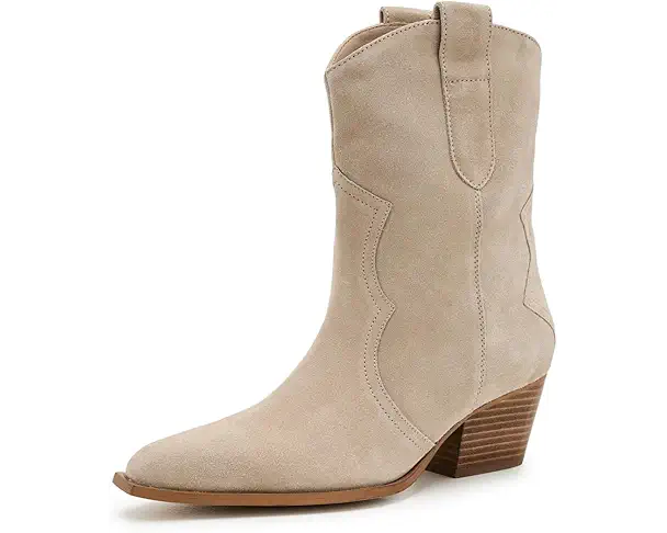 supply lab Free People Cat Nap Cowboy Boots Women's Sunstone Sand Suede