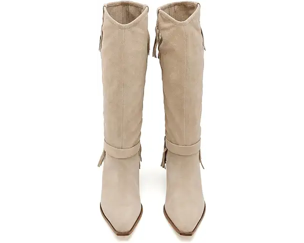 Supply Lab Free People Faith Fringe Western Boots Women's Sunstone Sand Suede
