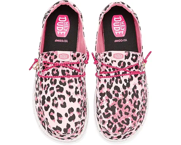 Supply Lab Hey Dude Kids Wendy Print Women's Pink Leopard