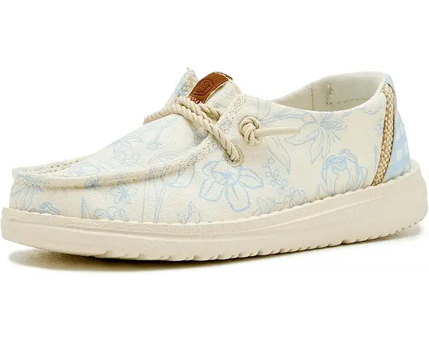 supply lab Hey Dude Kids Wendy Print Women's Skyway Blue/Multi