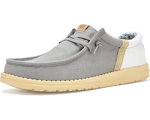 supply lab Hey Dude Wally Funk Summer Stitch Men's Flannel Grey/Multi