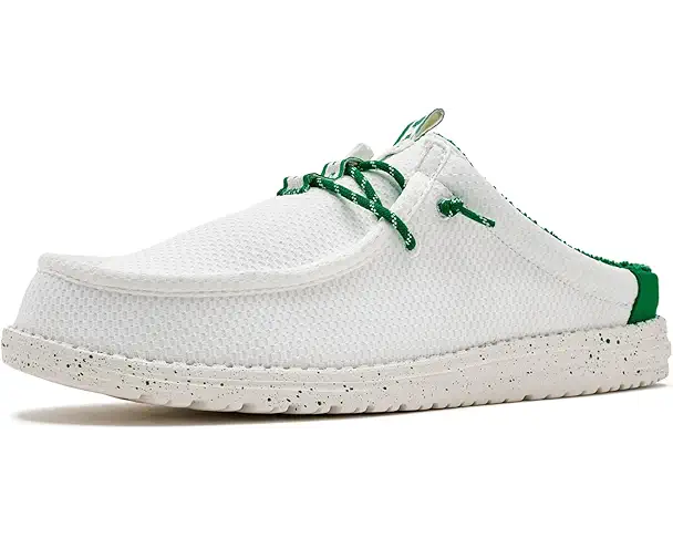 supply lab Hey Dude Wally Slip Shamrock Men's White/Green