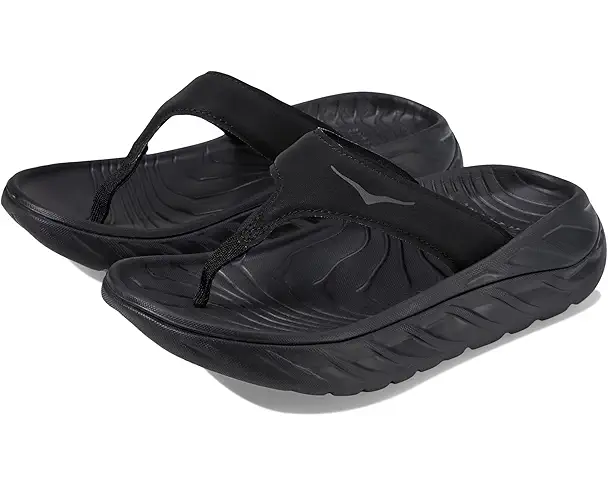 supply lab Hoka Ora Recovery Flip Women's Black/Dark Gull Gray 1