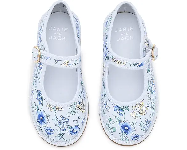 Supply Lab Janie And Jack Floral Flat (Toddler/Little Kid/Big Kid) Blue