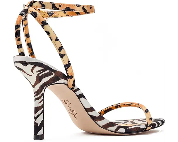 Supply Lab Jessica Simpson Baharia Ankle Strap Sandals Women's Natural Leopard