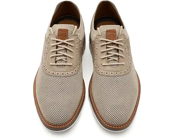 Supply Lab Johnston & Murphy Braxton Knit Saddle Men's Beige Knit/Nubuck
