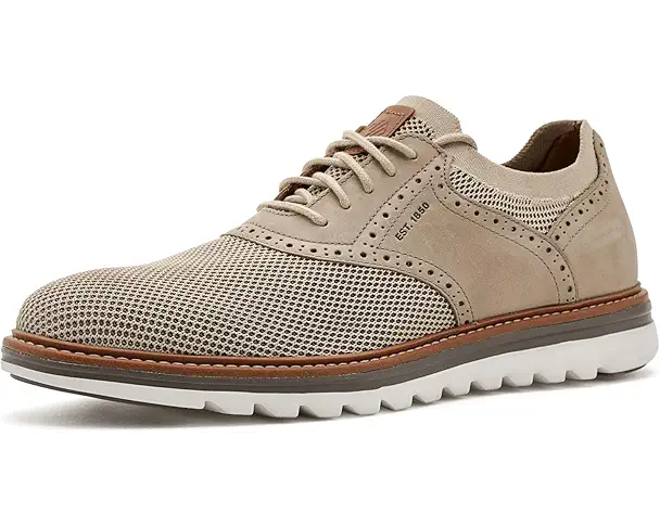 supply lab Johnston & Murphy Braxton Knit Saddle Men's Beige Knit/Nubuck