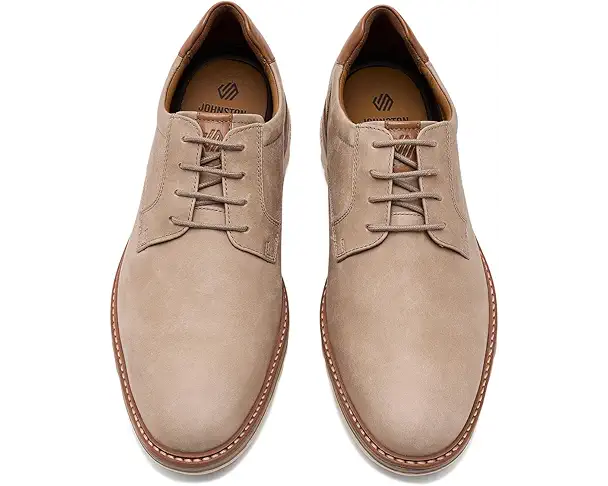 Supply Lab Johnston & Murphy Braxton Plain Toe Men's Taupe Nubuck