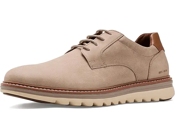 supply lab Johnston & Murphy Braxton Plain Toe Men's Taupe Nubuck