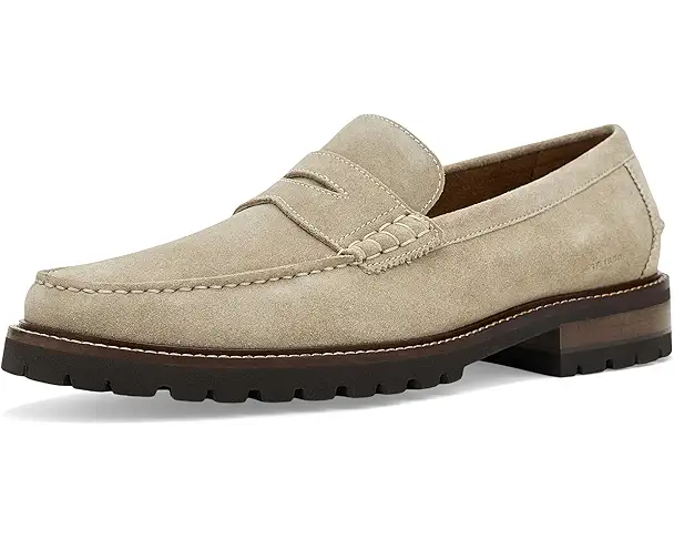 supply lab Johnston & Murphy Collier Penny Loafers Men's Beige Suede