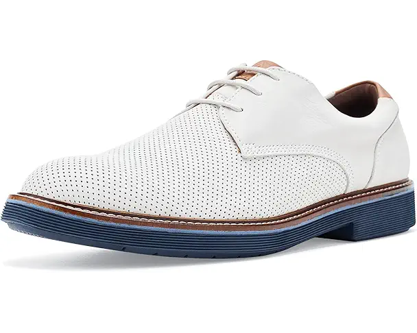 supply lab Johnston & Murphy Tyson Perfed Plain Toe Men's Ivory Nubuck