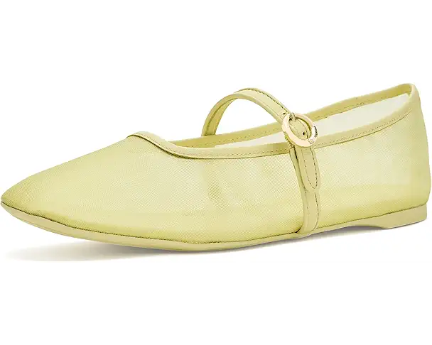 supply lab Kate Spade New York Halo Mary Jane Flats Women's Pale Citron