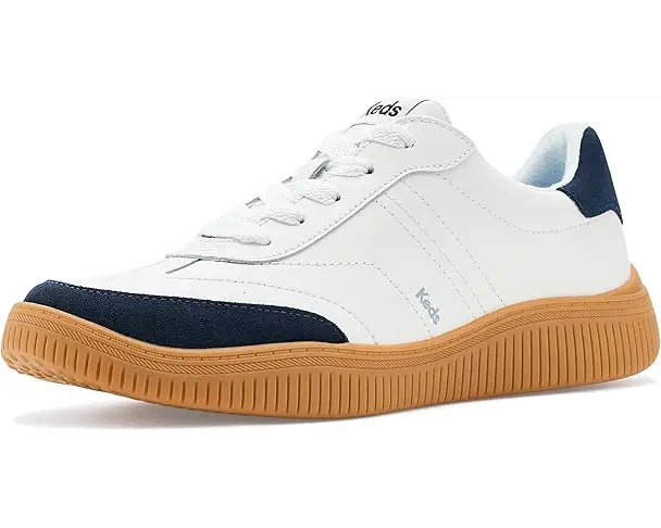 supply lab Keds Contest Lace Up Women's White/Navy Leather/Suede