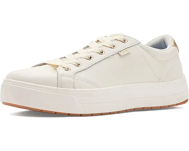 supply lab Keds Park Lace Up Women's Egret/Gold Leather