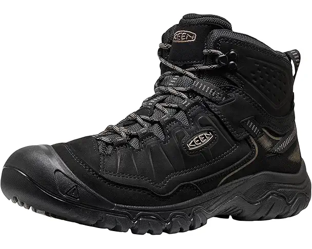 supply lab KEEN Targhee IV Wide Waterproof Hiking Boot Men's Triple Black