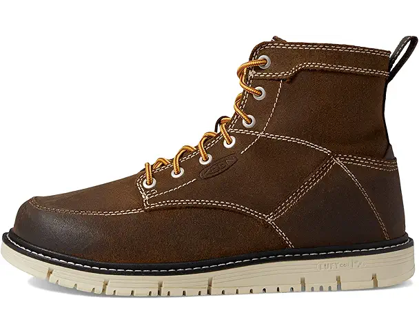 Supply Lab KEEN Utility San Jose 6" (Soft Toe) Men's Coffee Bean/Star White