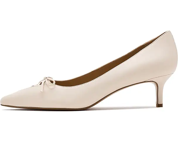 Supply Lab Lauren Ralph Lauren Adrienne Lace-Up Nappa Leather Pumps Women's Soft White