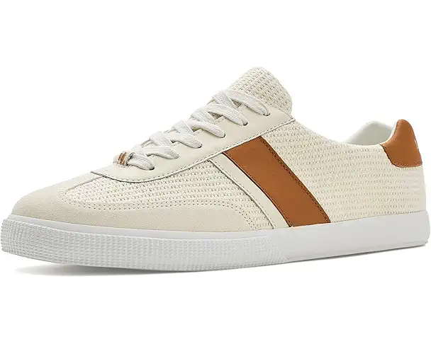 supply lab Lauren Ralph Lauren Braylee Mesh & Leather Sneakers Women's Classic Caramel/White