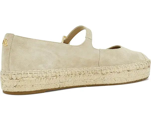 Supply Lab Lauren Ralph Lauren Luize Suede Mary Jane Espadrille Women's Birch Tan