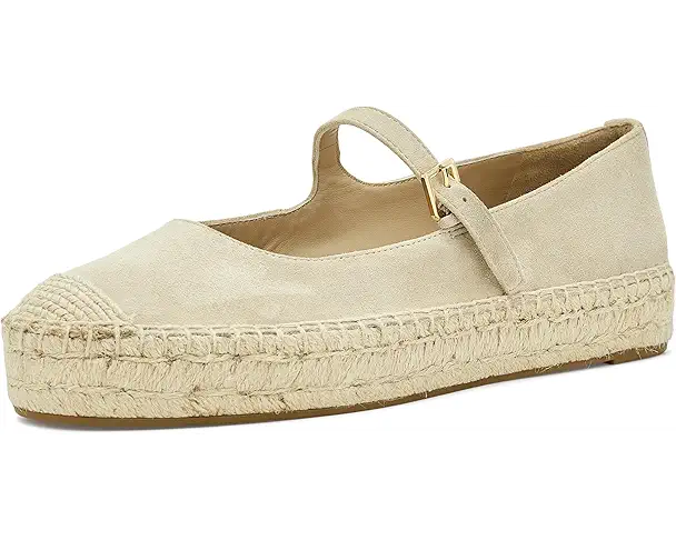 supply lab Lauren Ralph Lauren Luize Suede Mary Jane Espadrille Women's Birch Tan