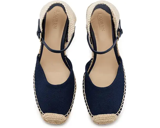 Supply Lab Lauren Ralph Lauren Robby Canvas & Jute Espadrille Women's Refined Navy/Refined Navy/Natural